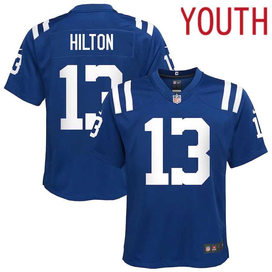 Youth Indianapolis Colts #13 T.Y. Hilton Nike Royal Game NFL Jersey->women nfl jersey->Women Jersey